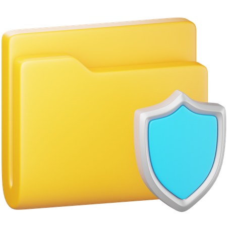 Protection des fichiers  3D Icon