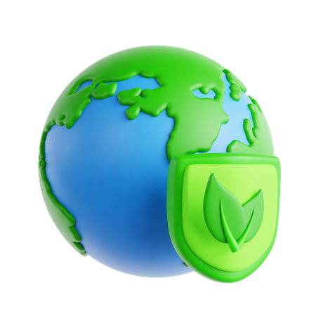 Protection environnementale  3D Icon