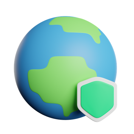 Protection environnementale  3D Icon