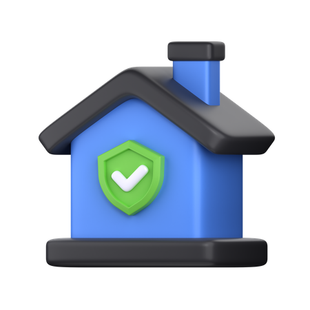 Protection de la maison  3D Icon