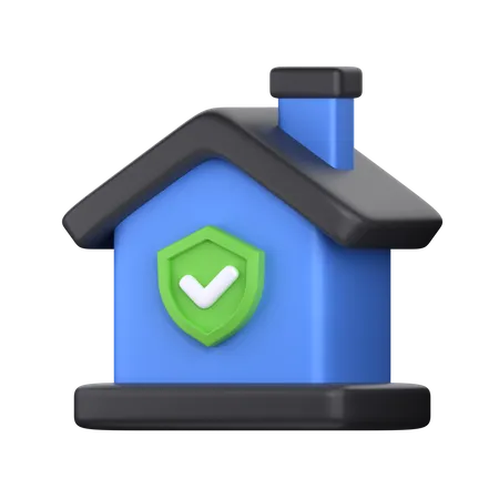 Protection de la maison  3D Icon