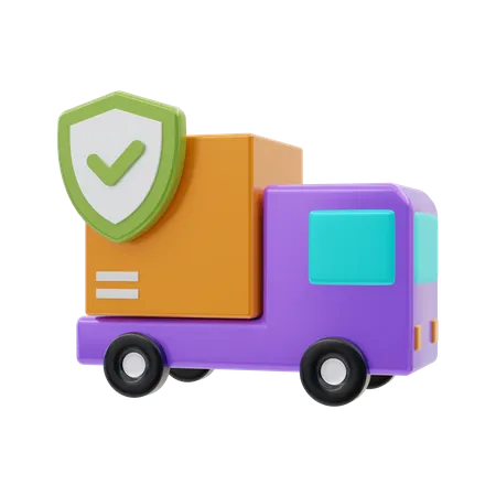 Protection Delivery Truck 3D Icon
