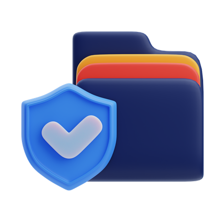 Protection des documents  3D Icon