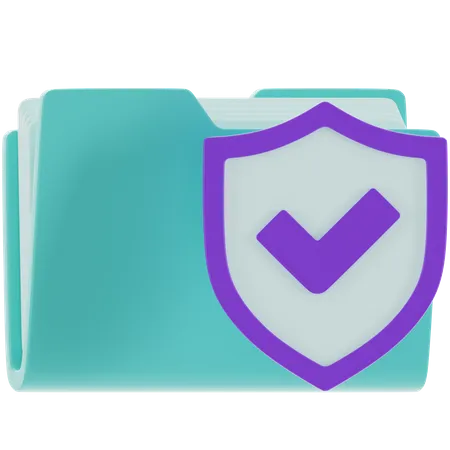 Protection des documents  3D Icon