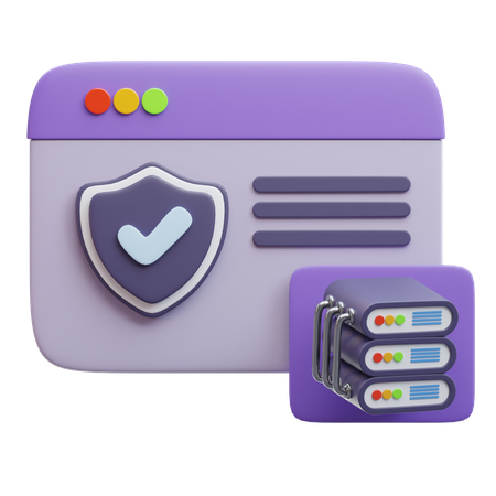 Protection des données  3D Icon