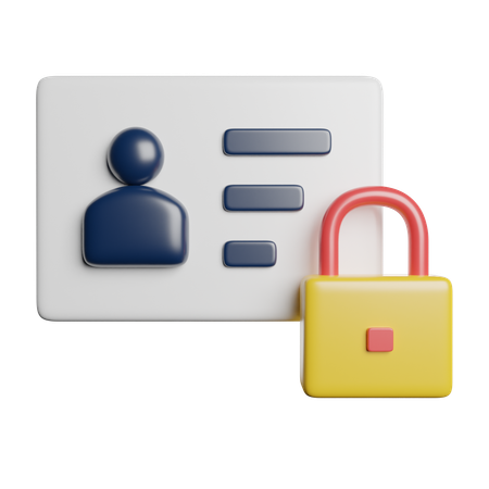 Protection des données  3D Icon