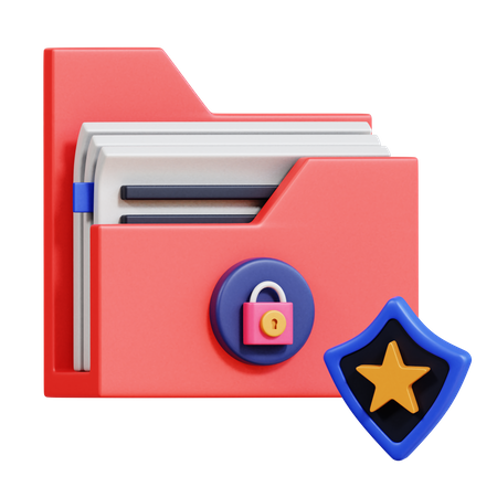 Protection des données  3D Icon