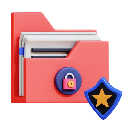 Protection des données  3D Icon