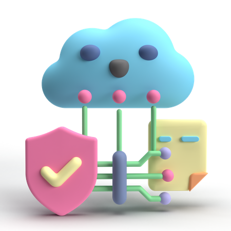 Protection des données  3D Icon