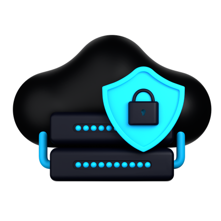 Protection des données dans le cloud  3D Icon