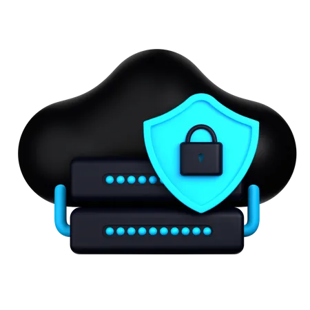 Protection des données dans le cloud  3D Icon