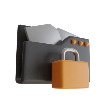 Protection des fichiers  3D Icon