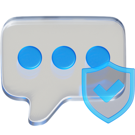 Protection des messages  3D Icon