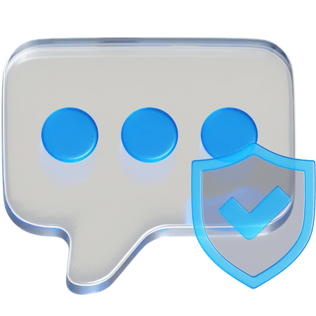 Protection des messages  3D Icon