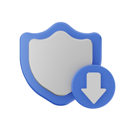 Protection Download 3D Icon