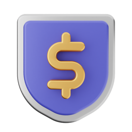 Protection du bouclier de paiement  3D Icon