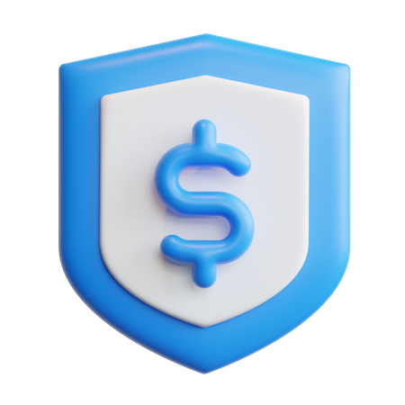 Protection du dollar  3D Icon