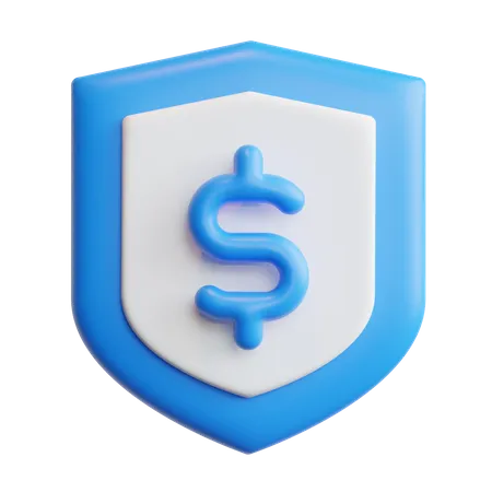 Protection du dollar  3D Icon