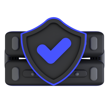 Protection du serveur  3D Icon