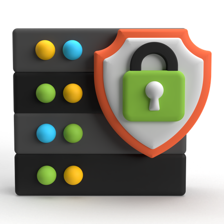 Protection du serveur  3D Icon