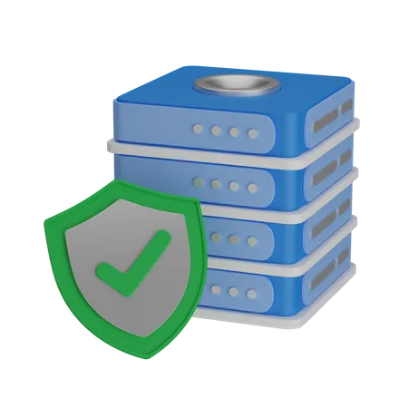 Protection du serveur  3D Icon