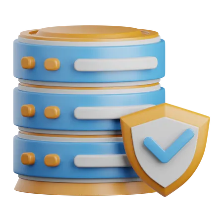 Protection du serveur  3D Icon