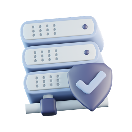 Protection du serveur  3D Icon