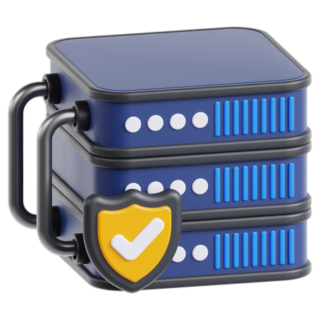 Protection du serveur  3D Icon