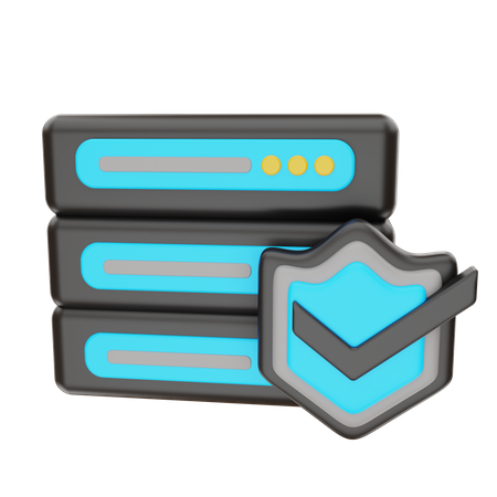 Protection du serveur  3D Icon