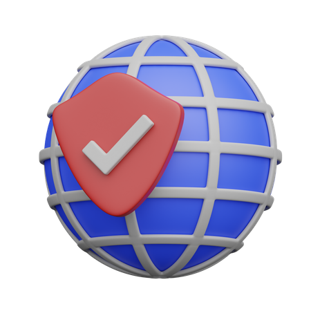 Protection du site Web  3D Icon