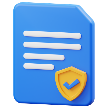 Protection File 3D Icon