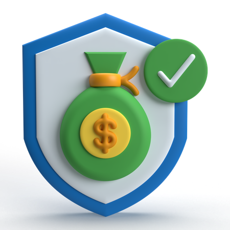 Protection financière  3D Icon