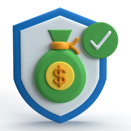 Protection financière  3D Icon