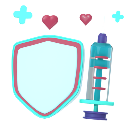 Protection contre les injections  3D Icon