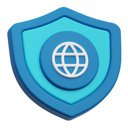 Protection d'Internet  3D Icon