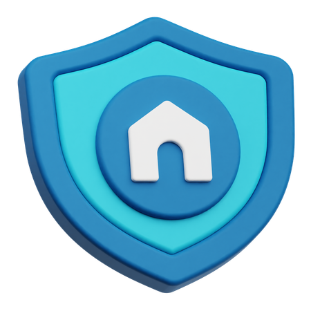 Maison de protection  3D Icon