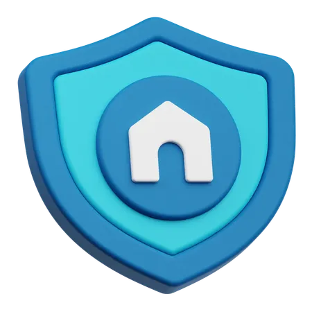 Maison de protection  3D Icon