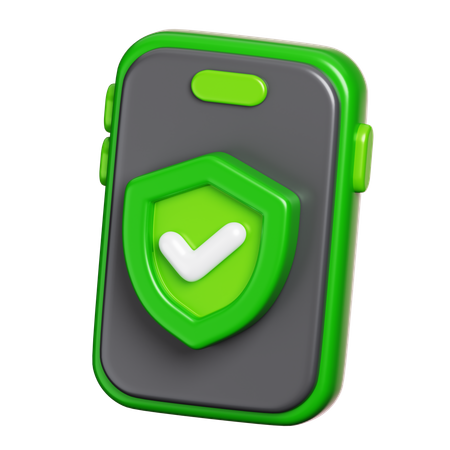 Protection mobile  3D Icon