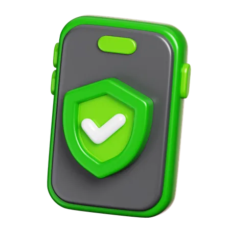 Protection mobile  3D Icon