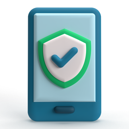 Protection mobile  3D Icon