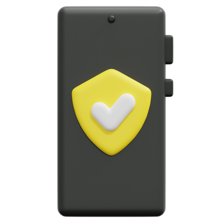 Protection mobile  3D Icon