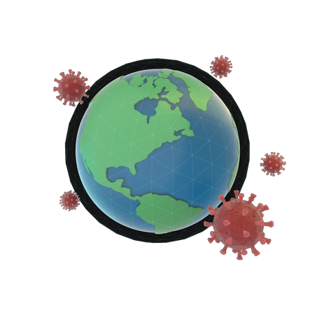 Protection mondiale  3D Icon