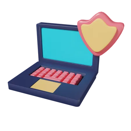 Protection d'ordinateur portable  3D Icon