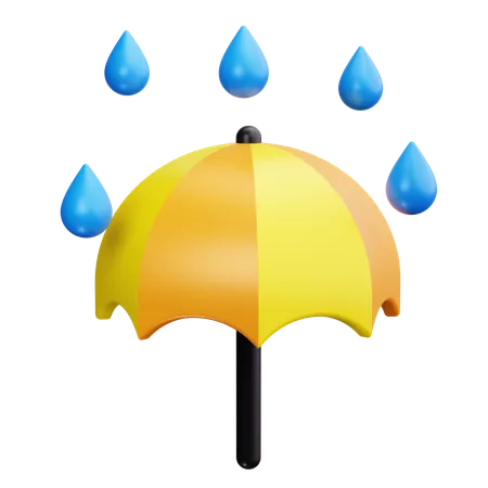 Protection contre la pluie  3D Icon