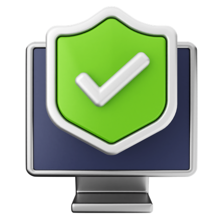 Protection de sécurité informatique  3D Icon