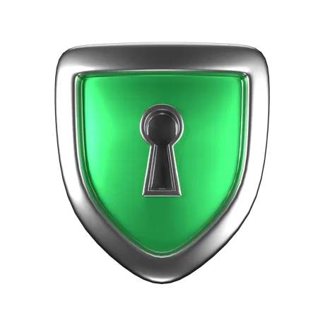 Protection Shied lock On  3D Icon