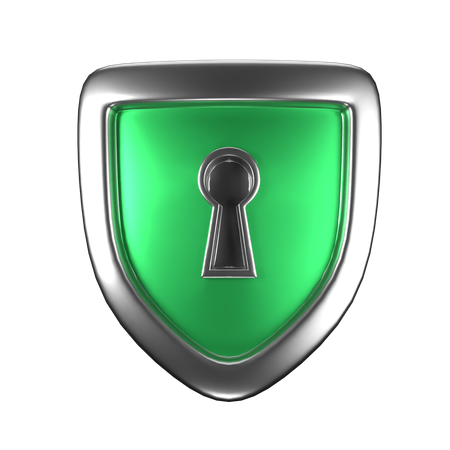 Protection Shied lock On  3D Icon