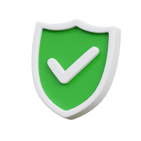 Protection shield 3D Icon