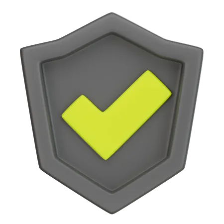 Protection Shield 3 D Icon 3D Icon
