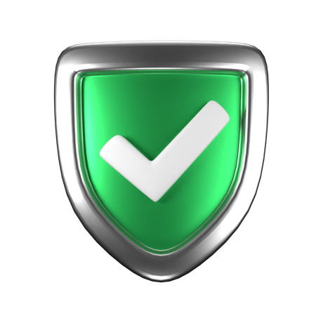 Protection shield On  3D Icon